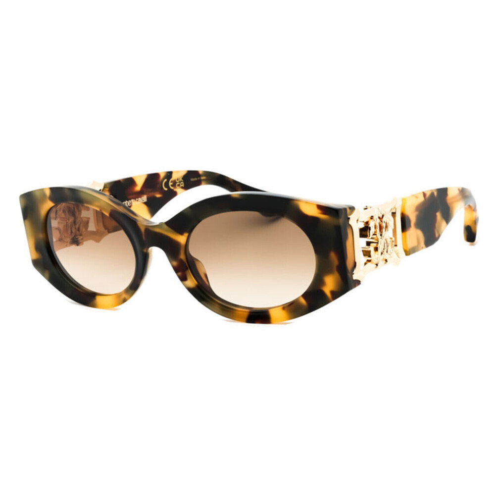 NEW Roberto Cavalli SRC064 0AGG Vintage Havana Sunglasses Authentic